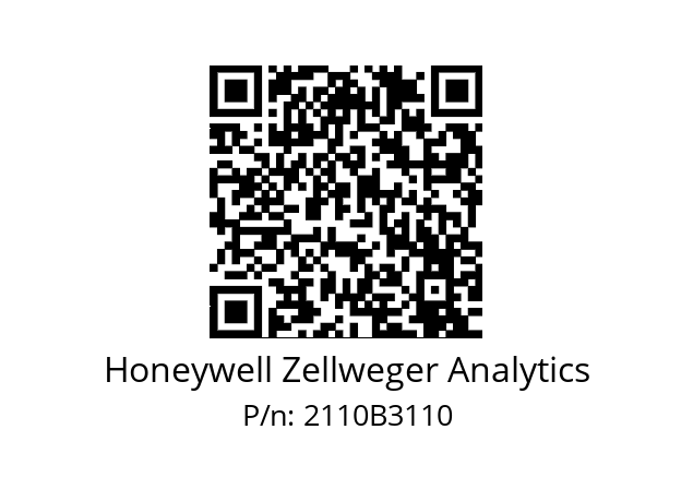   Honeywell Zellweger Analytics 2110B3110