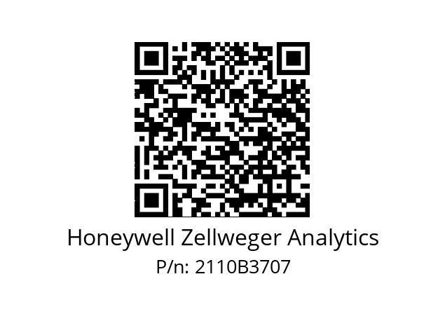   Honeywell Zellweger Analytics 2110B3707