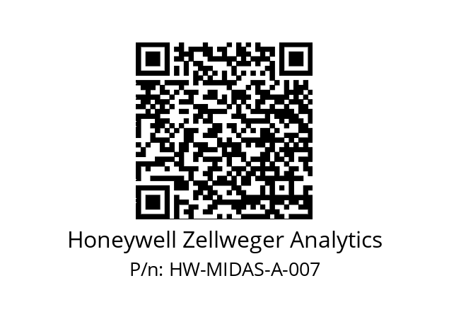   Honeywell Zellweger Analytics HW-MIDAS-A-007