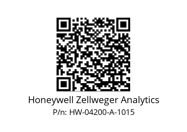   Honeywell Zellweger Analytics HW-04200-A-1015