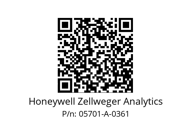   Honeywell Zellweger Analytics 05701-A-0361