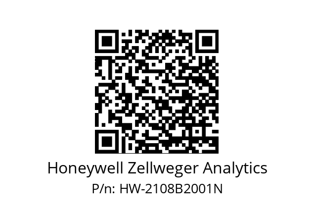   Honeywell Zellweger Analytics HW-2108B2001N