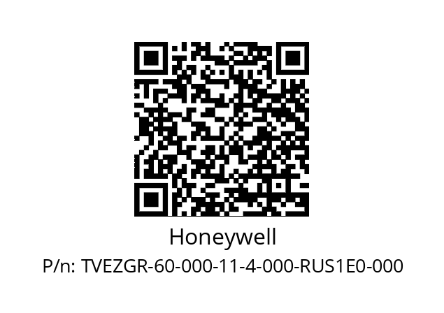   Honeywell TVEZGR-60-000-11-4-000-RUS1E0-000