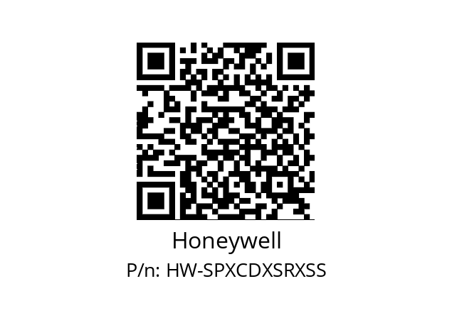   Honeywell HW-SPXCDXSRXSS