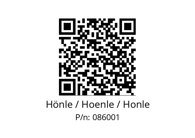   Hönle / Hoenle / Honle 086001