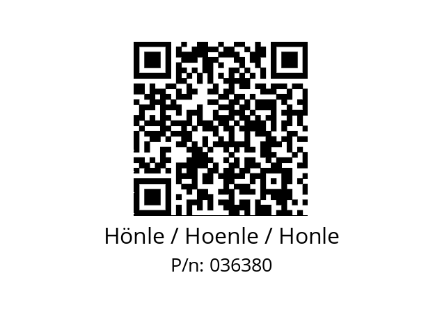   Hönle / Hoenle / Honle 036380