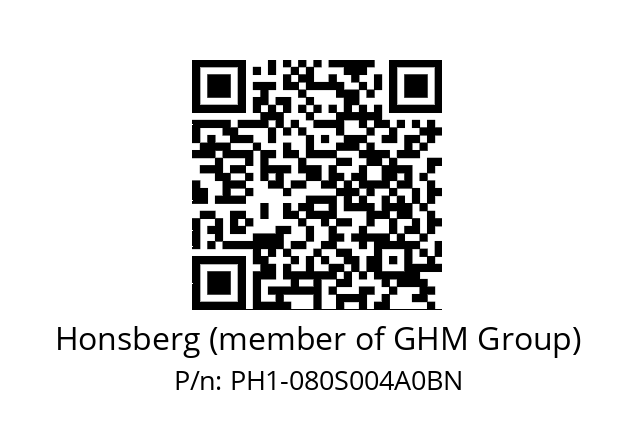   Honsberg (member of GHM Group) PH1-080S004A0BN