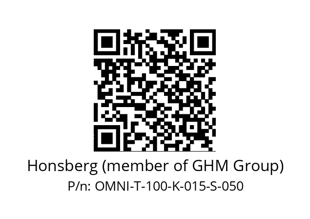   Honsberg (member of GHM Group) OMNI-T-100-K-015-S-050