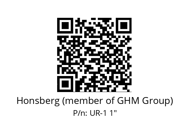   Honsberg (member of GHM Group) UR-1 1"