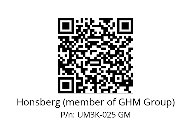   Honsberg (member of GHM Group) UM3K-025 GM