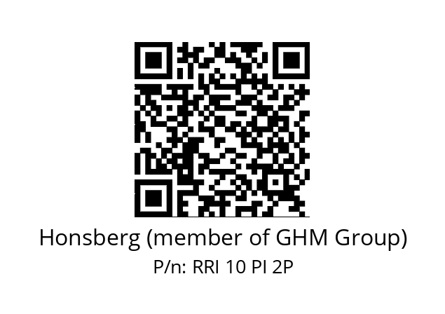   Honsberg (member of GHM Group) RRI 10 PI 2P