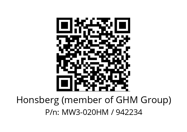   Honsberg (member of GHM Group) MW3-020HM / 942234