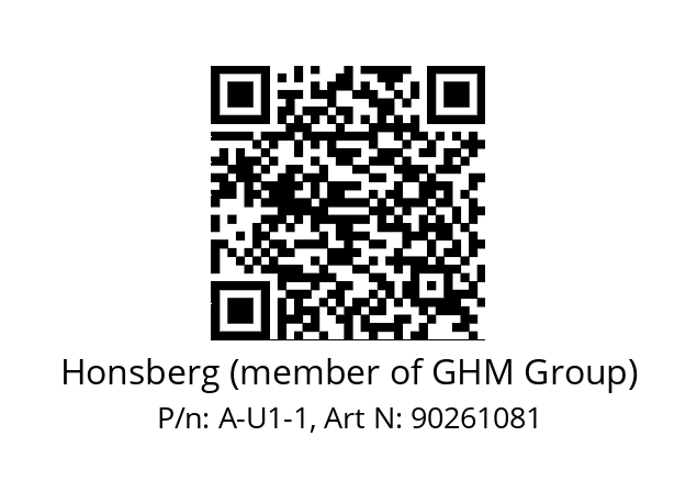   Honsberg (member of GHM Group) A-U1-1, Art N: 90261081