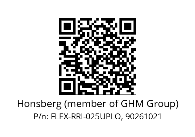   Honsberg (member of GHM Group) FLEX-RRI-025UPLO, 90261021