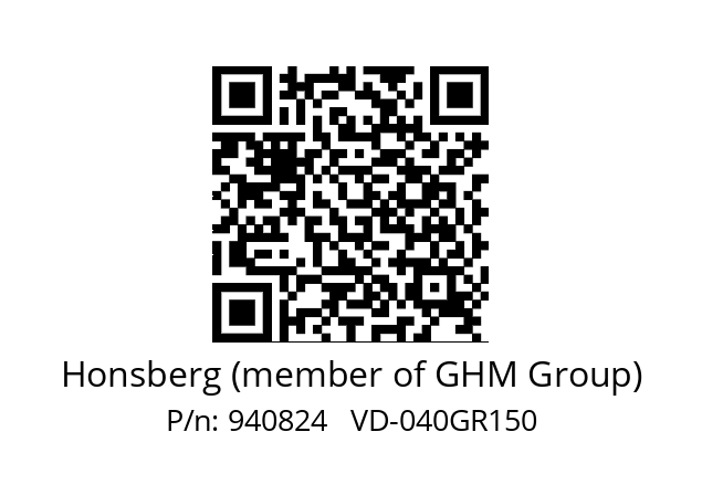   Honsberg (member of GHM Group) 940824   VD-040GR150