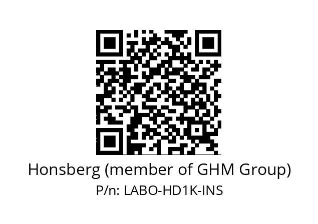   Honsberg (member of GHM Group) LABO-HD1K-INS