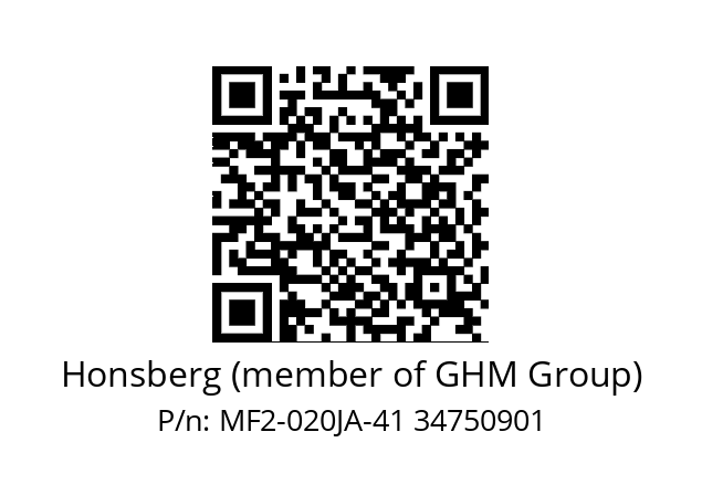   Honsberg (member of GHM Group) MF2-020JA-41 34750901