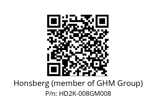   Honsberg (member of GHM Group) HD2K-008GM008