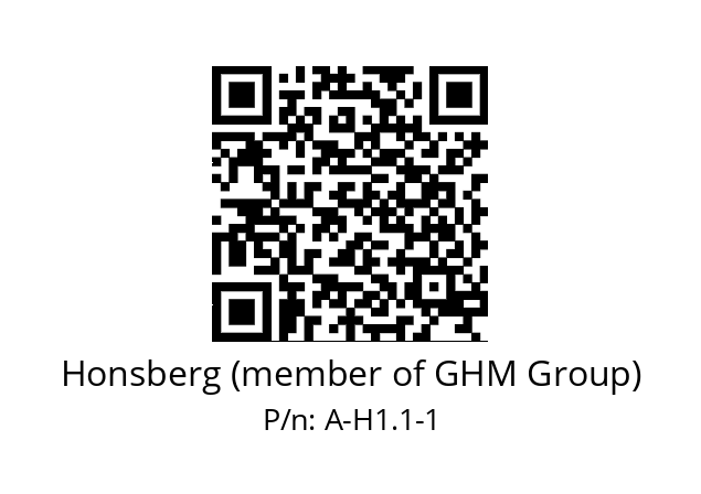   Honsberg (member of GHM Group) A-H1.1-1