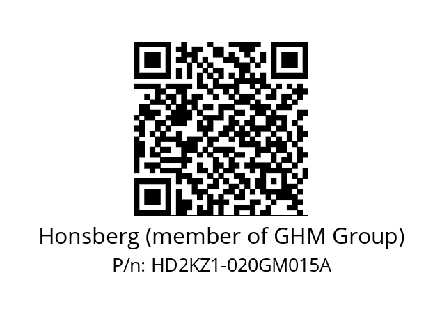   Honsberg (member of GHM Group) HD2KZ1-020GM015A