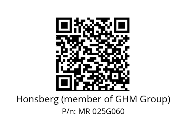   Honsberg (member of GHM Group) MR-025G060