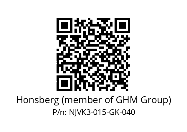   Honsberg (member of GHM Group) NJVK3-015-GK-040