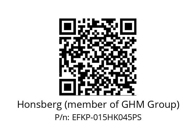   Honsberg (member of GHM Group) EFKP-015HK045PS