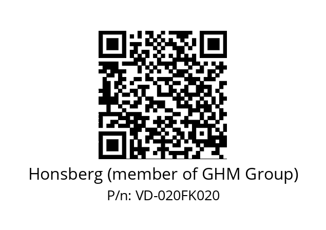   Honsberg (member of GHM Group) VD-020FK020