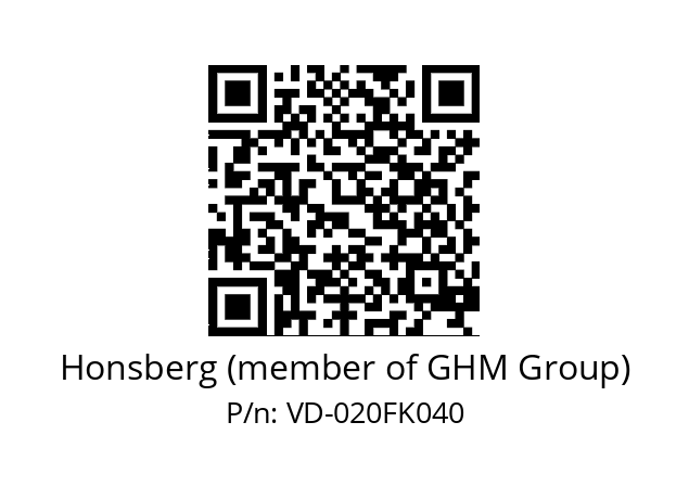   Honsberg (member of GHM Group) VD-020FK040