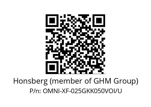   Honsberg (member of GHM Group) OMNI-XF-025GKK050VOI/U