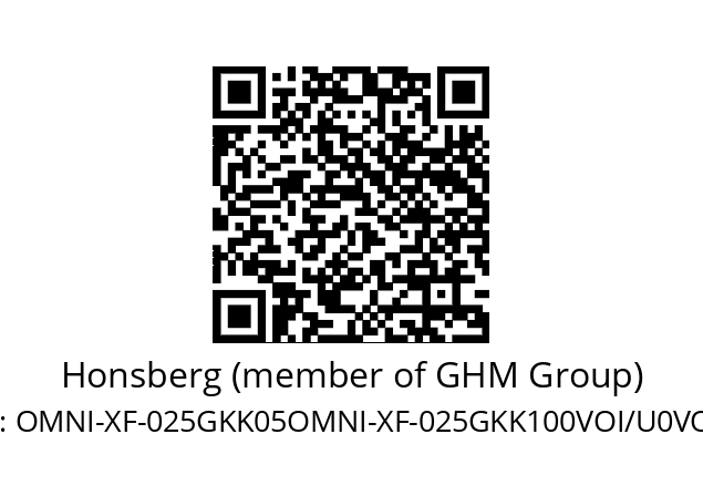   Honsberg (member of GHM Group) OMNI-XF-025GKK05OMNI-XF-025GKK100VOI/U0VOI/U