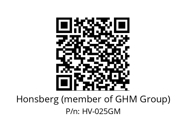   Honsberg (member of GHM Group) HV-025GM