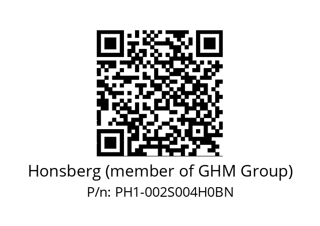   Honsberg (member of GHM Group) PH1-002S004H0BN