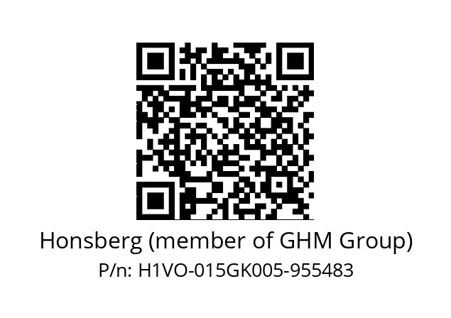   Honsberg (member of GHM Group) H1VO-015GK005-955483