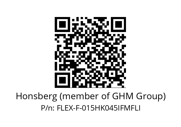   Honsberg (member of GHM Group) FLEX-F-015HK045IFMFLI