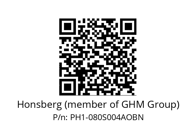   Honsberg (member of GHM Group) PH1-080S004AOBN