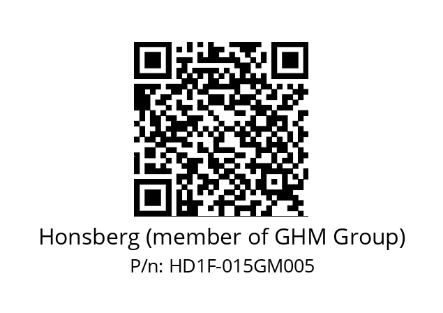   Honsberg (member of GHM Group) HD1F-015GM005