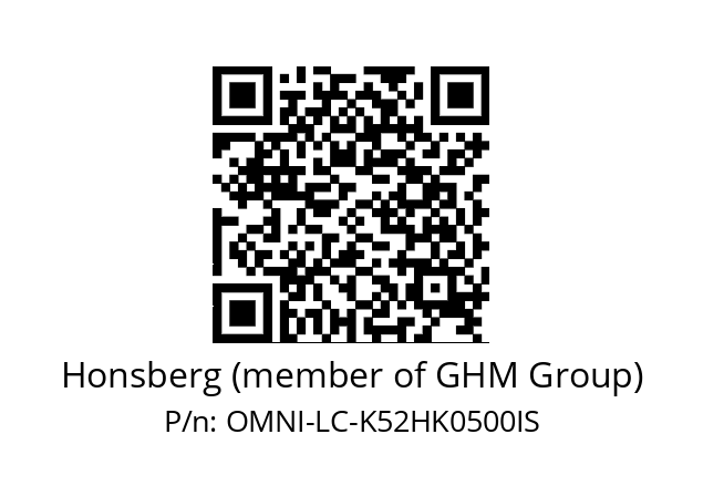   Honsberg (member of GHM Group) OMNI-LC-K52HK0500IS