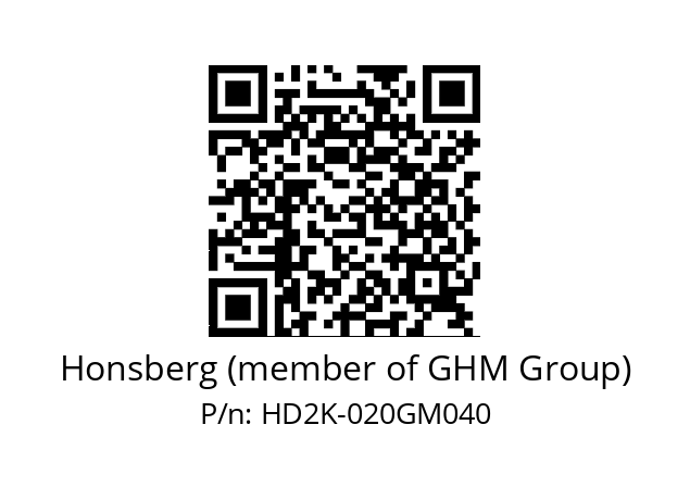   Honsberg (member of GHM Group) HD2K-020GM040