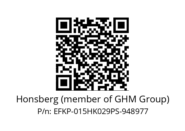   Honsberg (member of GHM Group) EFKP-015HK029PS-948977