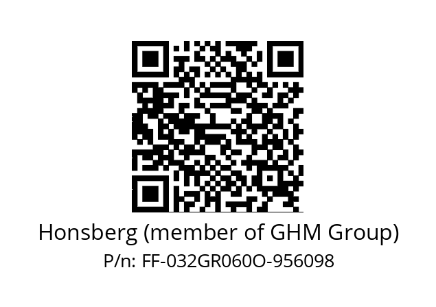   Honsberg (member of GHM Group) FF-032GR060O-956098