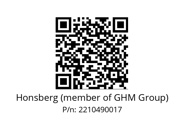   Honsberg (member of GHM Group) 2210490017