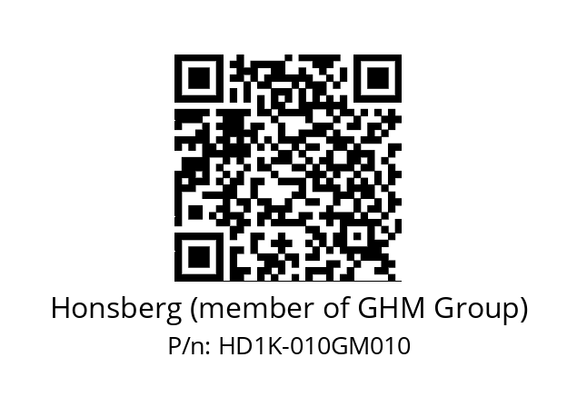   Honsberg (member of GHM Group) HD1K-010GM010