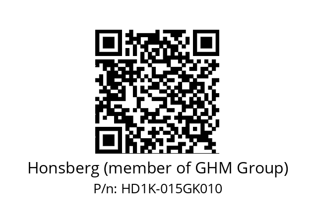   Honsberg (member of GHM Group) HD1K-015GK010