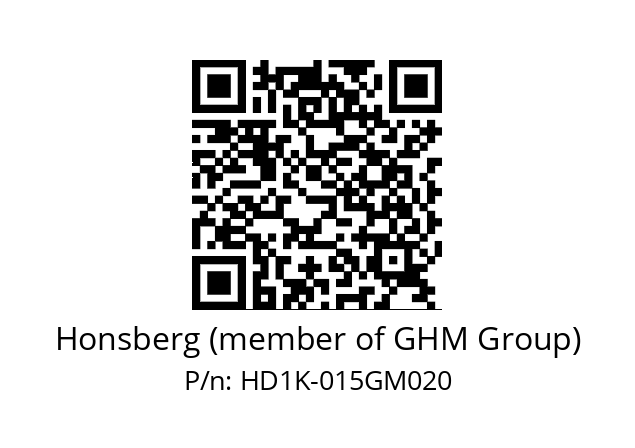   Honsberg (member of GHM Group) HD1K-015GM020