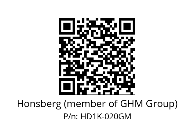   Honsberg (member of GHM Group) HD1K-020GM