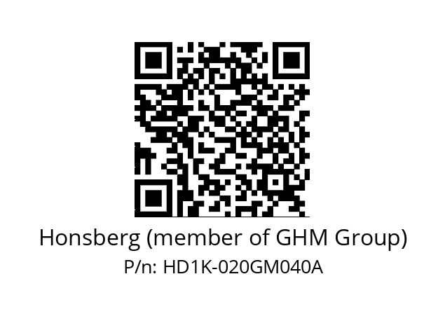   Honsberg (member of GHM Group) HD1K-020GM040A