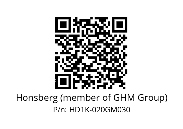   Honsberg (member of GHM Group) HD1K-020GM030