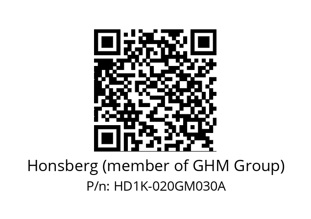   Honsberg (member of GHM Group) HD1K-020GM030A