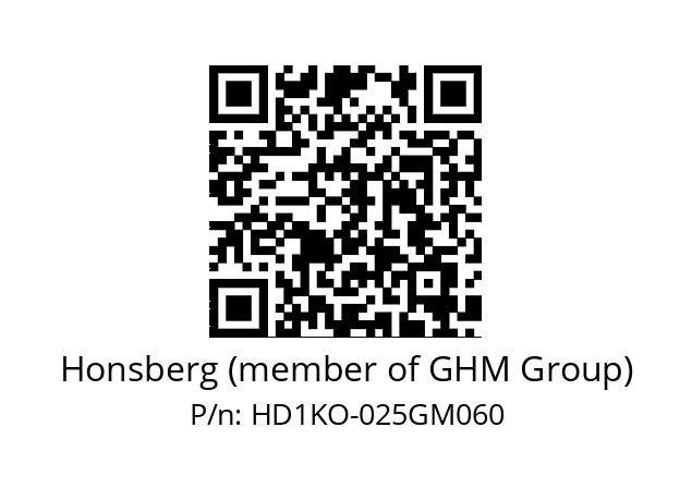   Honsberg (member of GHM Group) HD1KO-025GM060